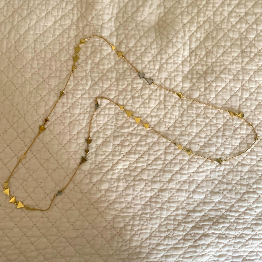 Stella and dot Pave long necklace, can be doubled/shortened